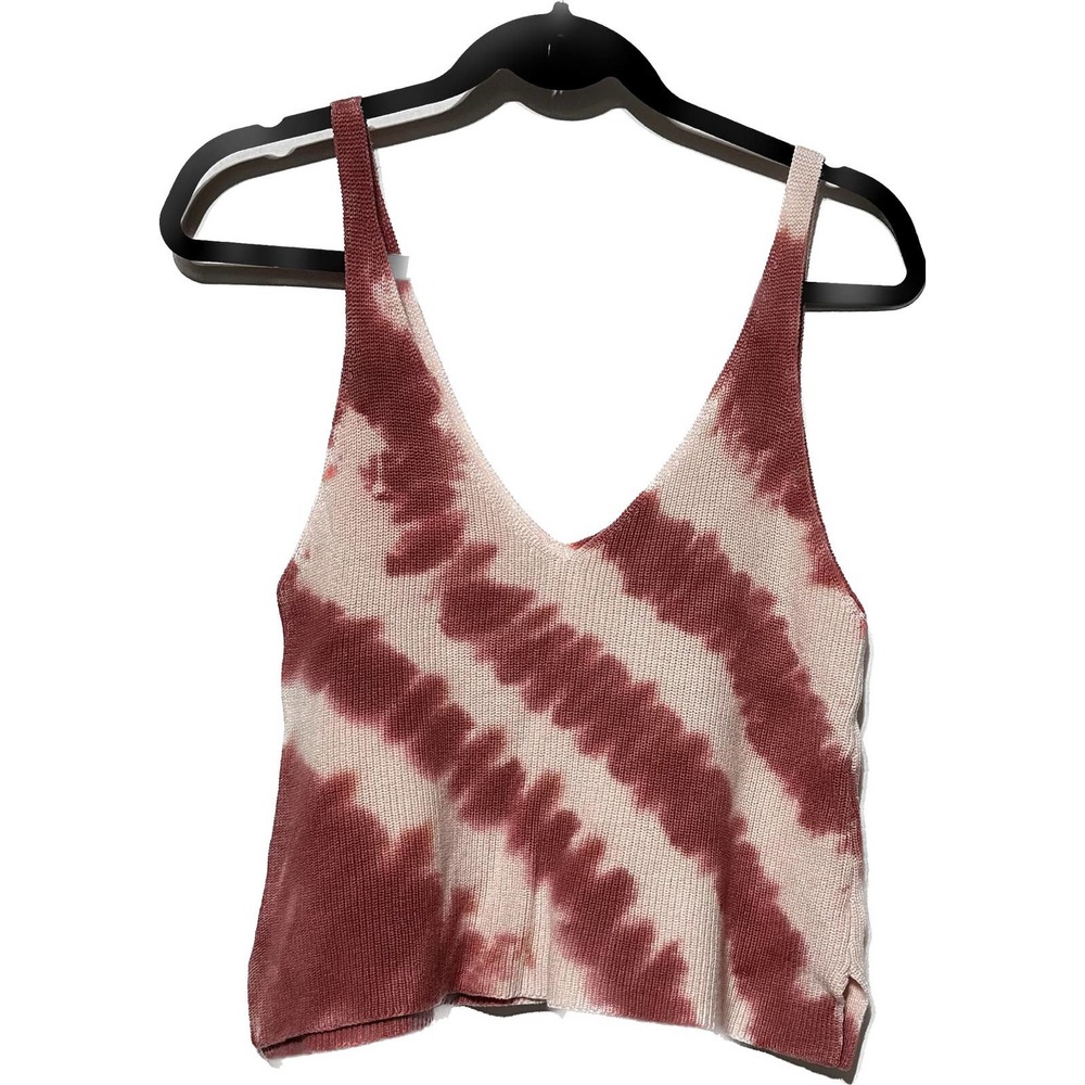 Forever 21 pink‎ tie dye sweater tank size M